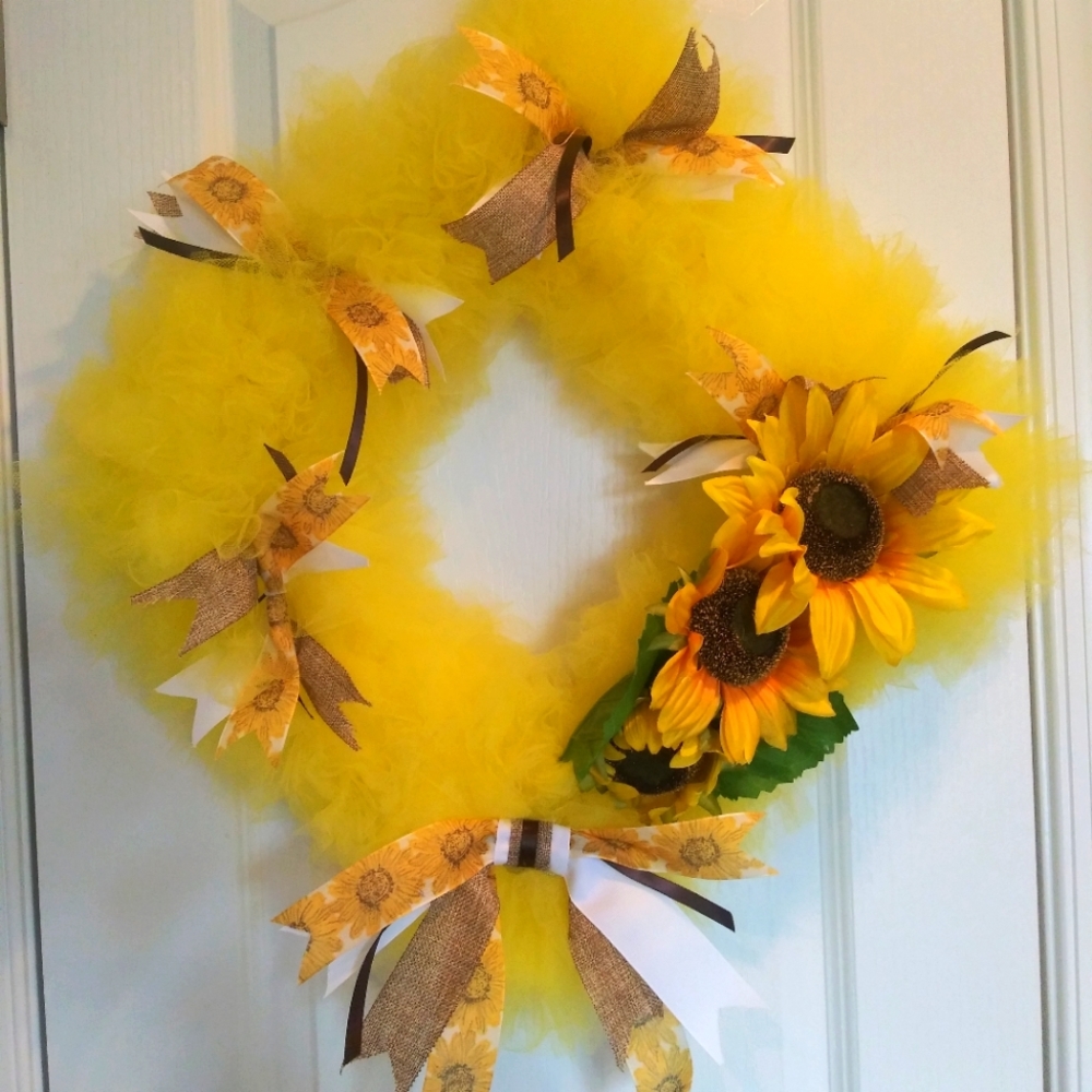 Sunflower wreath
